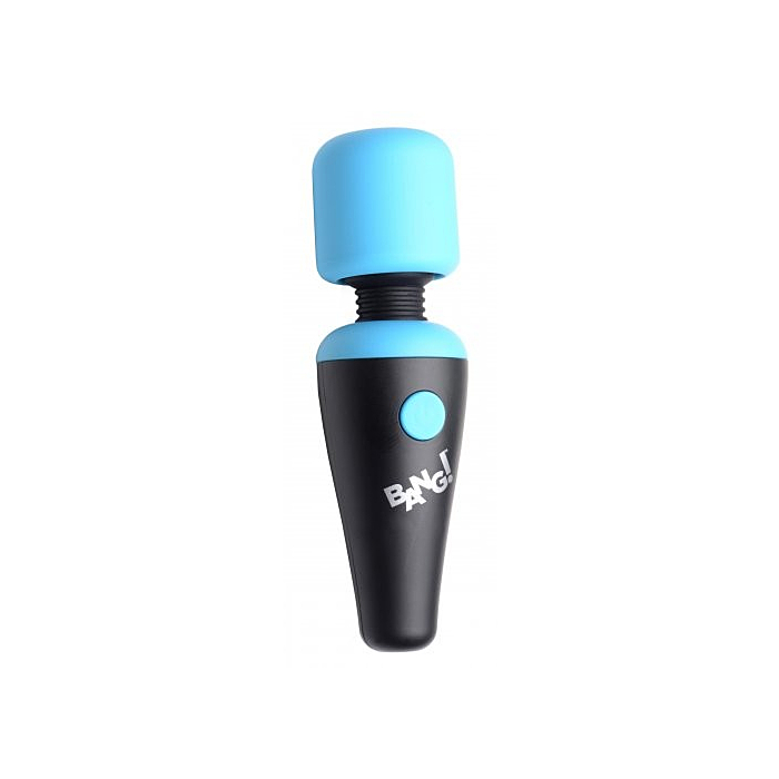XR Brand Mini Rechargeable Wand Massager Blue Silicone