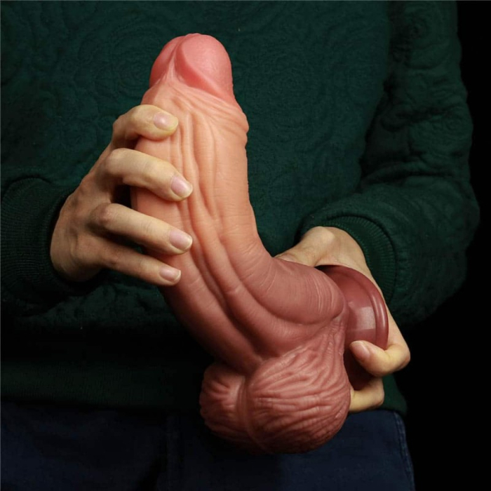 Lovetoy King sized Dual-Layered Silicone Cock 24,5 cm - Skin