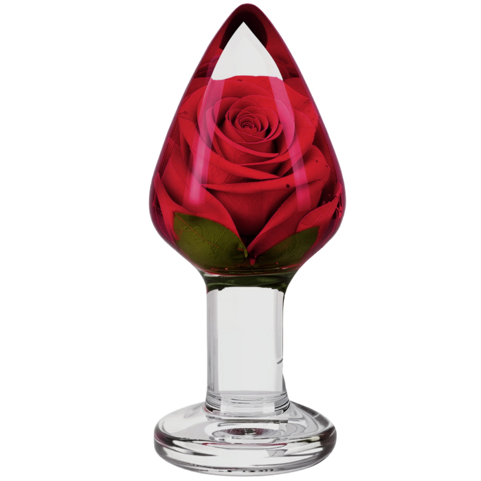 ToyJoy Rosebud Anal Plug Medium - Clear