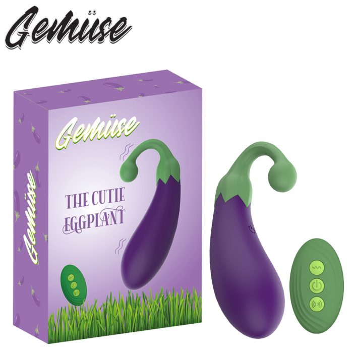 Gemüse - The Cutie Eggplant- 9 Speed Vibrating Silicone Veggie