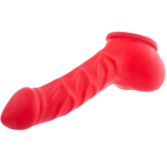  Latex Penis Sleeve Franz 14 cm - Red