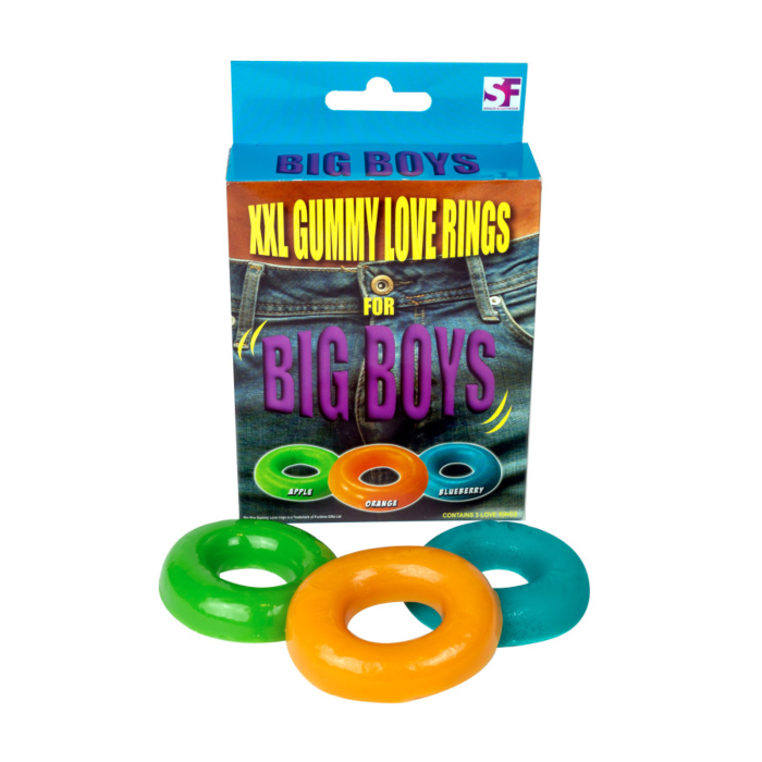 XXL GUMMY LOVE RINGS X3