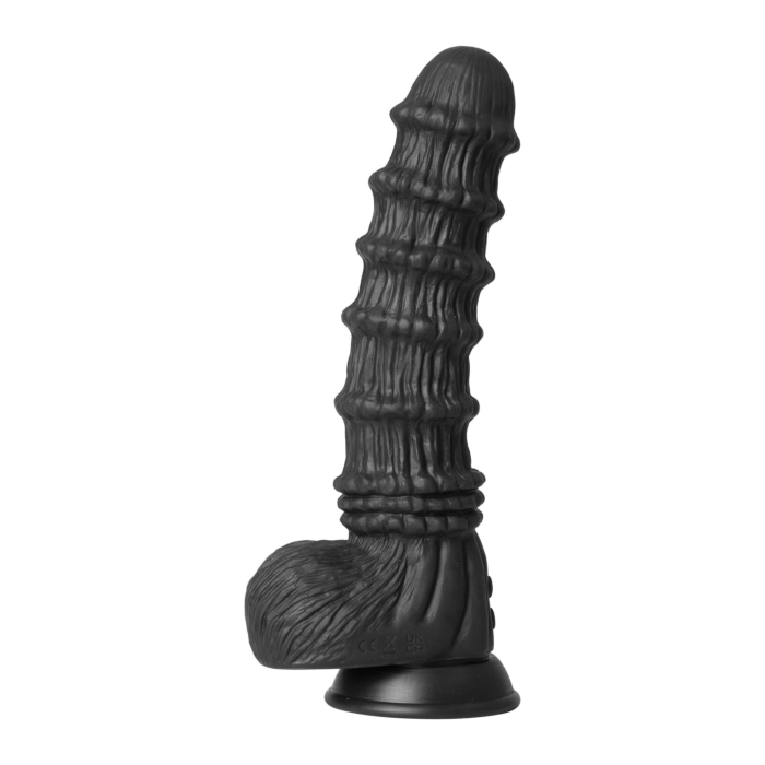 Hidden Desire Extreme Vibrating Dragon Monster Dildo - Black