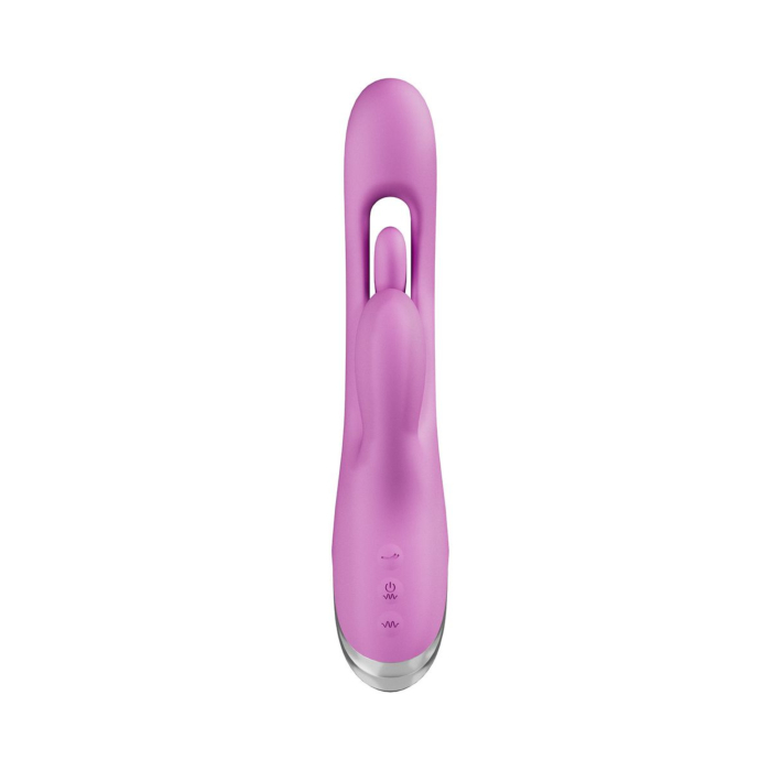 Rabbit Vibrator with Moving Finger Purple - Good Vibes Only