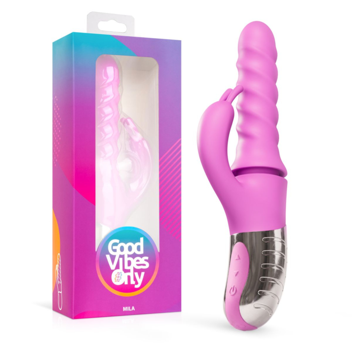 Rotating Thrusting Vibrator Pink - Good Vibes Only