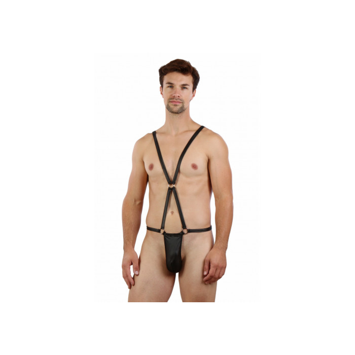 Body Thong In Lacquered Lycra
