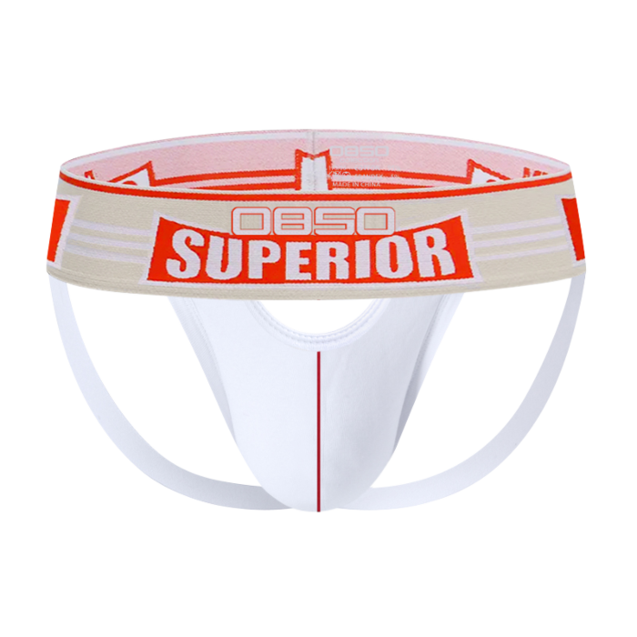 Sexy Men's Underwear Jock Strap White