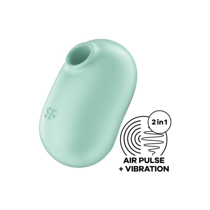 SATISFYER PRO TO GO 2 DOUBLE AIR PULSE STIMULATOR & VIBRATOR - BEIGE