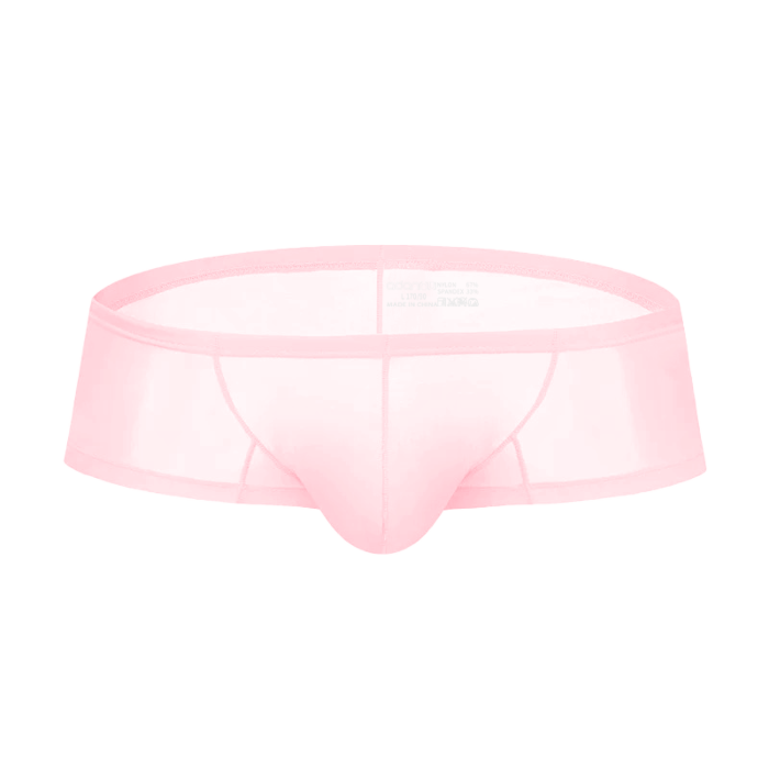 Men's Breathable Boxer - Brief Sheer Elegance Quick-Dry Ultra-Soft Pink