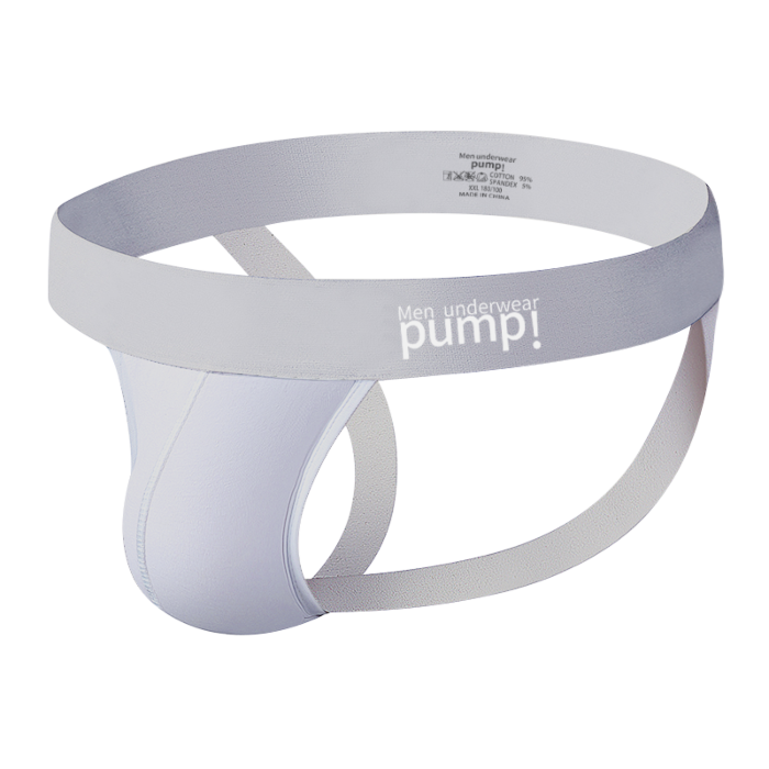 Pump Men's Sexy Cotton Jockstrap Gray