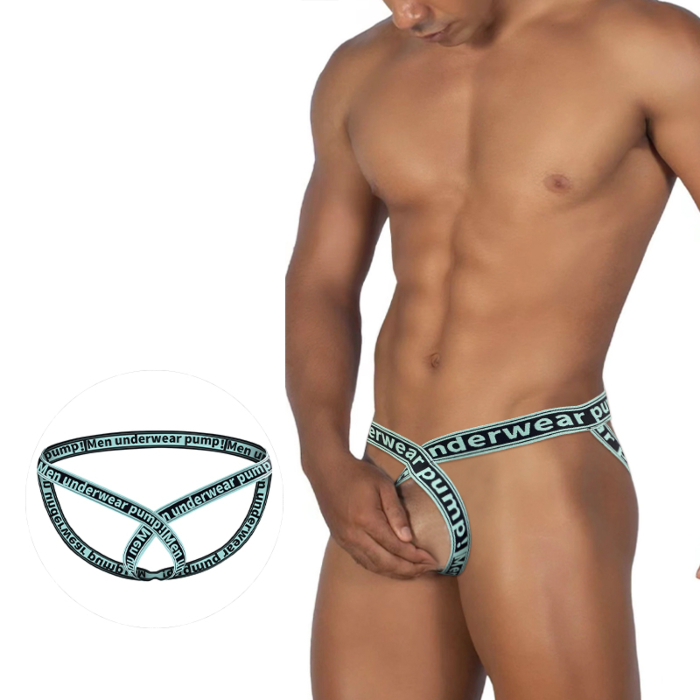 Sexy Underwear Men Jockstrap Blue
