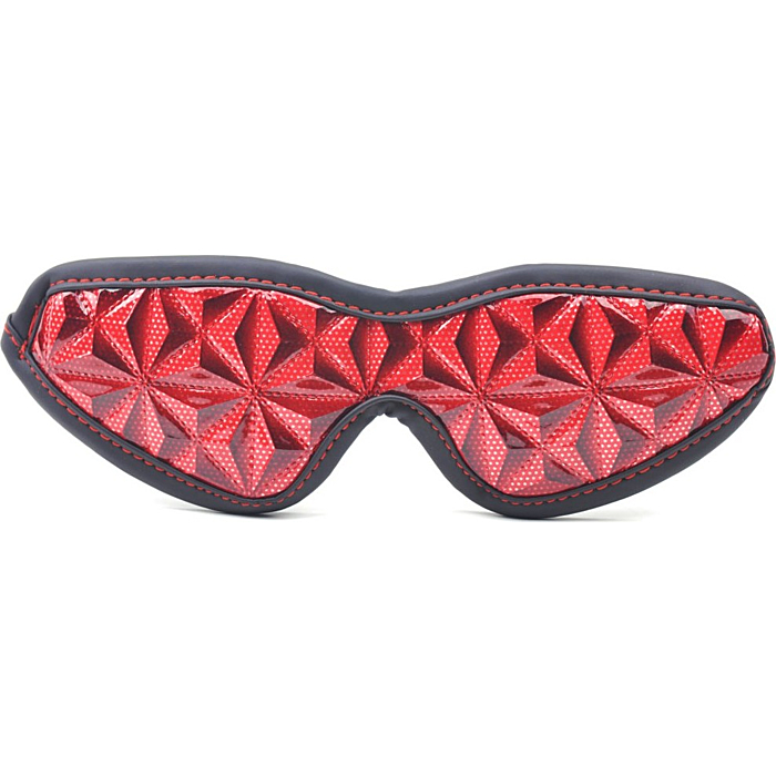 Embossed Fetish Mask Red