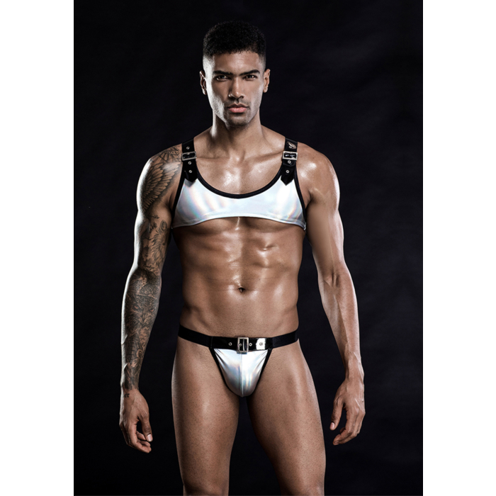 2 piece mens lingerie set top+briefs