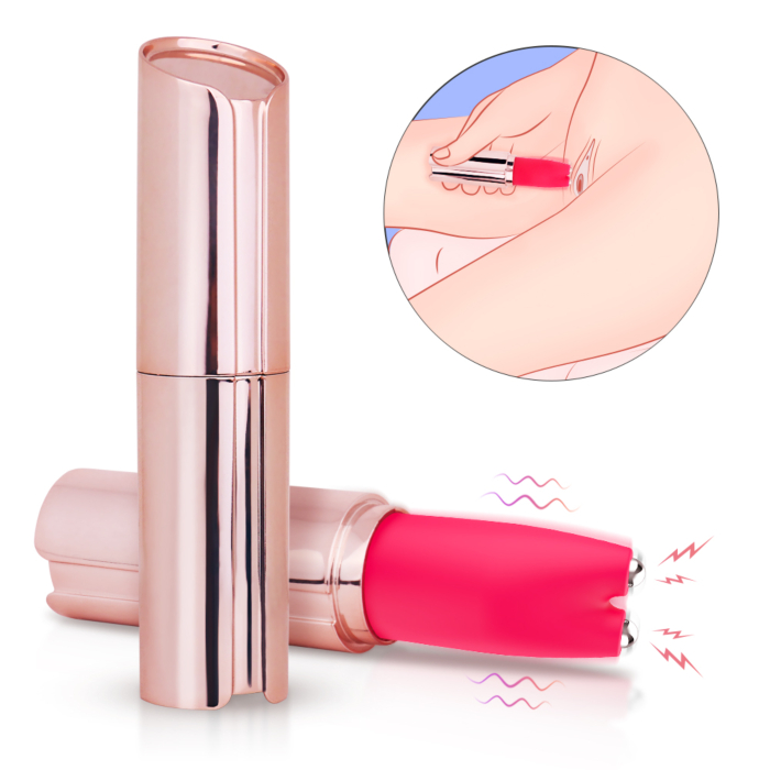 Lipstick Clitoral Vibrator Kelly with 9 Vibration Modes & 3 Light Electric Shock Modes - USB Rechargeable