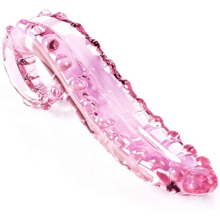 Glass Dildo Tentacle Pink 15.5 cm