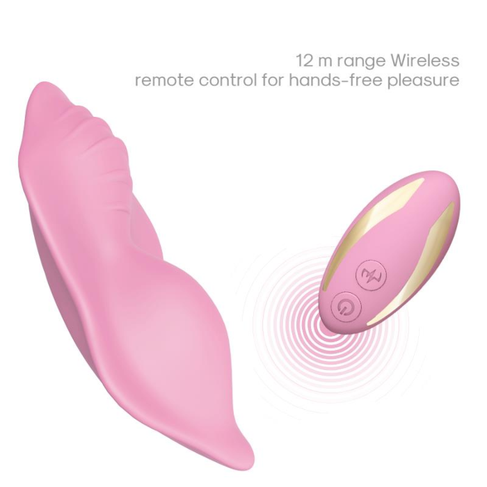 Clitoris Panty Vibrator Whisper (Rechargeable) - Pink
