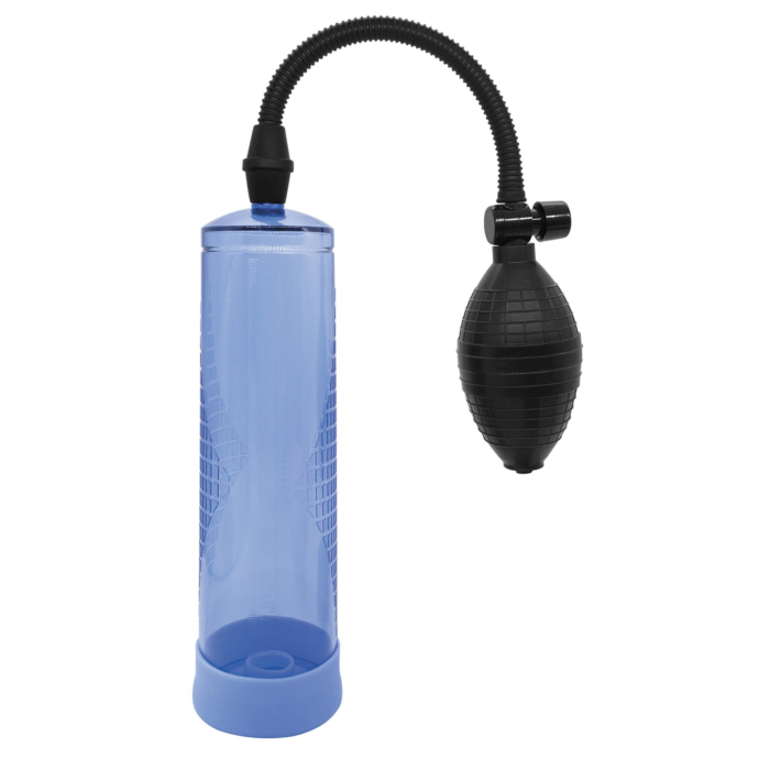 Powerpump Manual Vacuum Penis Pump with Size Scale - Blue