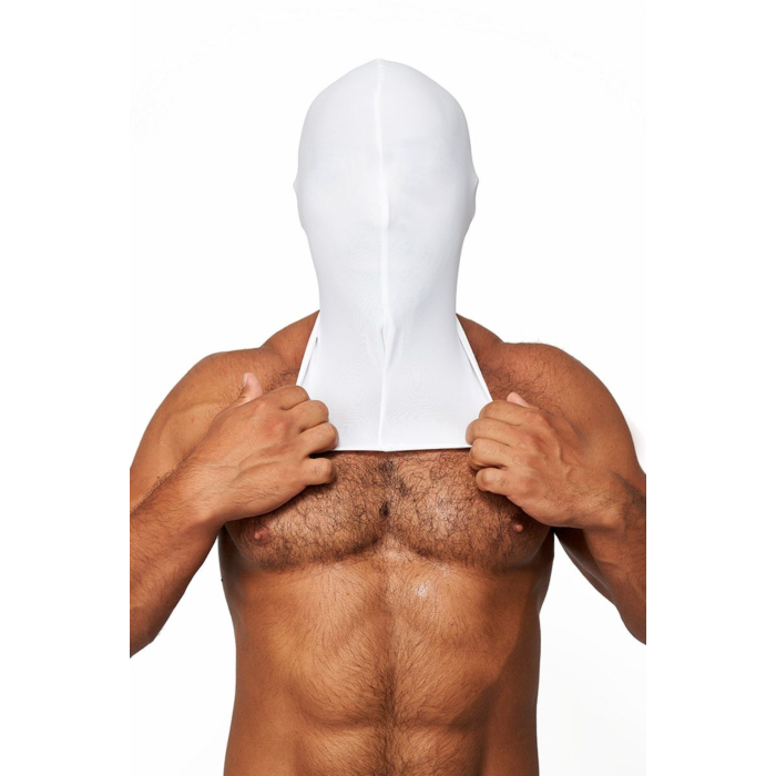 Mister B Lycra Hood No Holes White