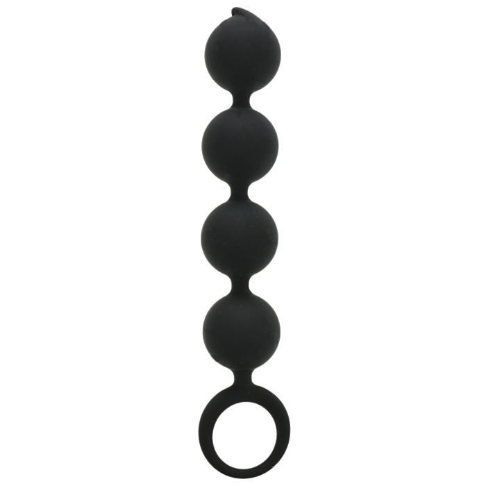 Anal Balls Lovely Beads Silicone Black Passion Labs Sensations
