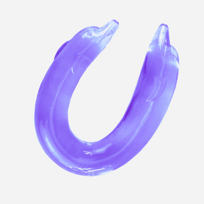 Dolphin Double Dildo - Puple