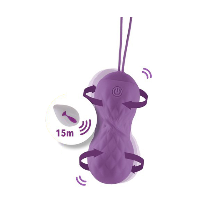 Feelztoys Remote Controlled Motion Love Balls Twisty Purple 8cm