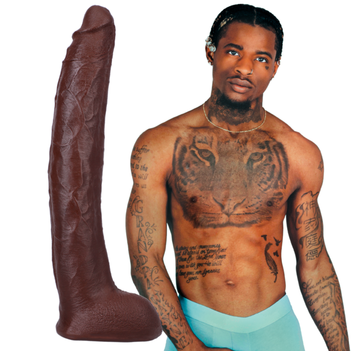 Vac U Lock Ultraskyn Hung Damion Dayski - Realistic ULTRASKYN Dildo