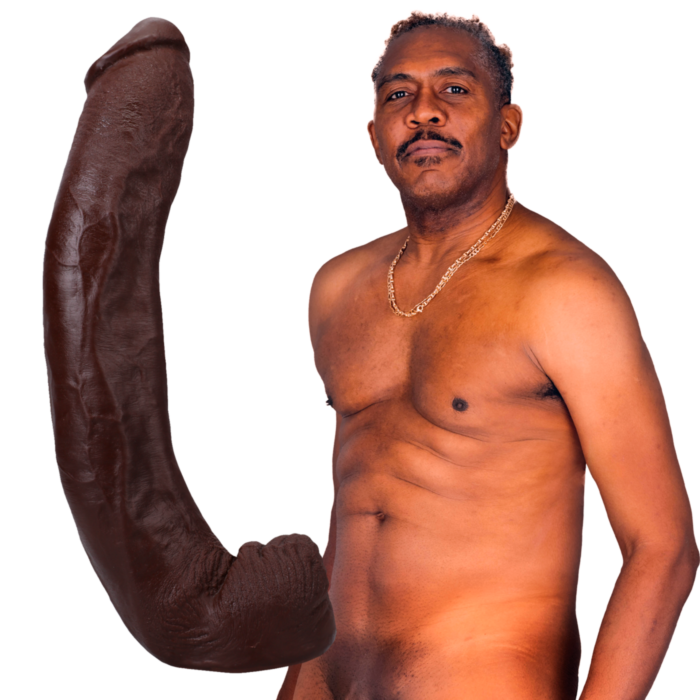 Vac-u-Lock Dredd - Realistic ULTRASKYN Dildo - 13.5 / 34 cm - Chocolate