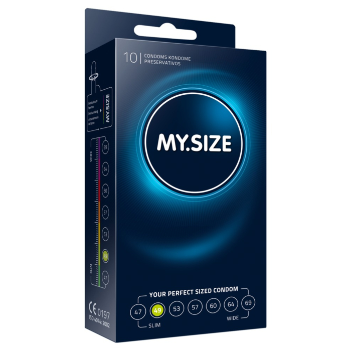 Condoms - My Size 10 Pack Lubricated Condoms Transparent 49mm