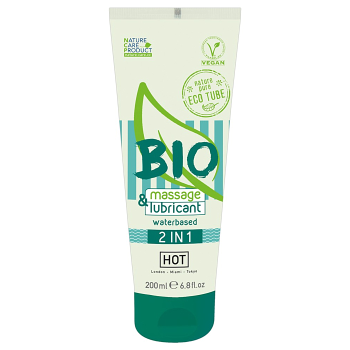 Water-Based Massage Lubricant - HOT Bio Massage Lubricant 2 In 1 200ml