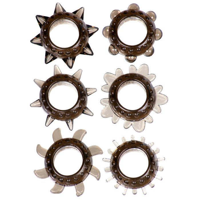 Linx Tickler Set Textured Ring Smoke