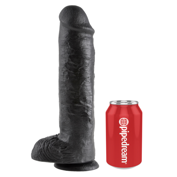 Pipedream King Cock Cock with Balls Black 11in