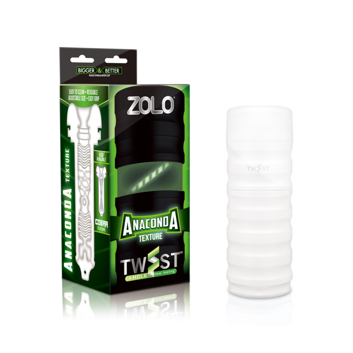 Male Masturbator - Zolo Anaconda Twist Green