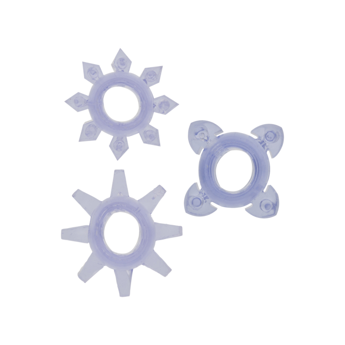 Purple Tickle C-Rings by Toy Joy - Pure Sensation