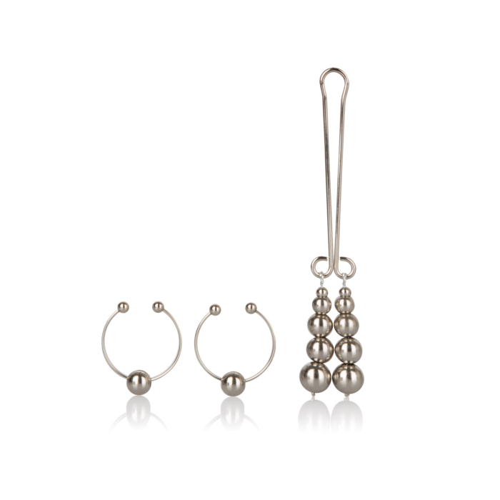 Glamorous Silver Nipple & Clitoral Jewelry - CalExotics