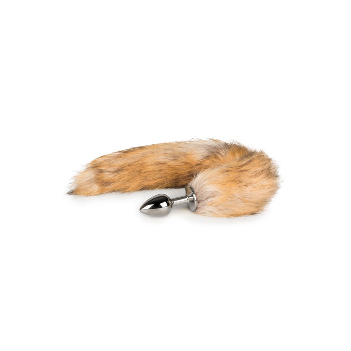 Easytoys Fetish - Butt Plug Silver – Beige Fox Tail