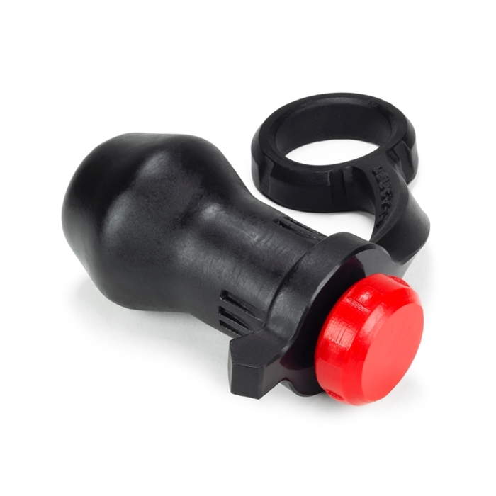 Blaster Asslock Black with Stopper Red - Oxballs Delight