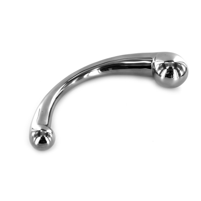Stainless Steel Anal Dildo - Kiotos Curve Stainless Steel Anal Dildo Silver