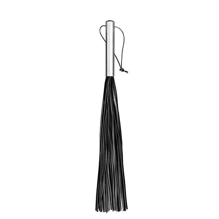 Leather Flogger - Kiotos Brutal Love Whip Black 60cm