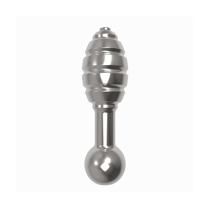 Vibrating Anal Plug - Diogol Jaz OH 4.5cm Silver