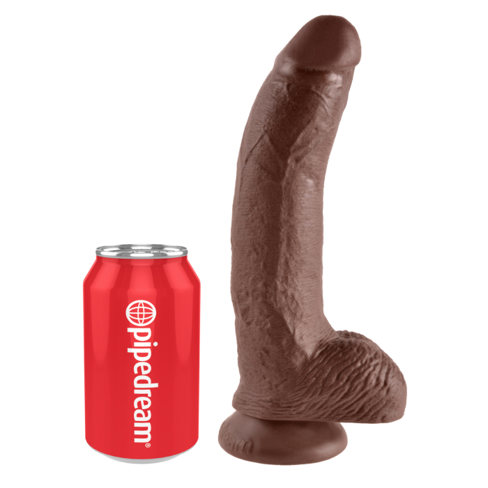 Pipedream King Cock Cock with Balls 9 Inch - Brown