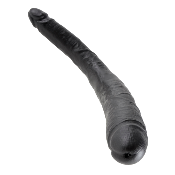 King Cock 16" Tapered Double Dildo Black