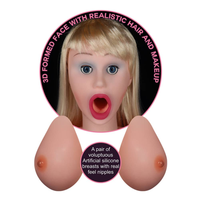 Ρεαλιστική ξανθιά κούκλα σεξ - Silicone Boobie Super Love Doll