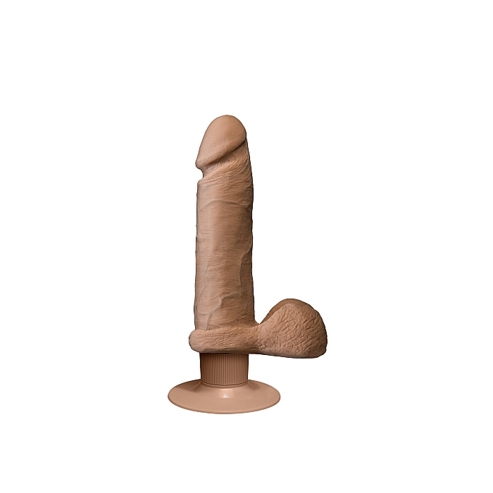Vibrating ULTRASKYN Dildo - Brown