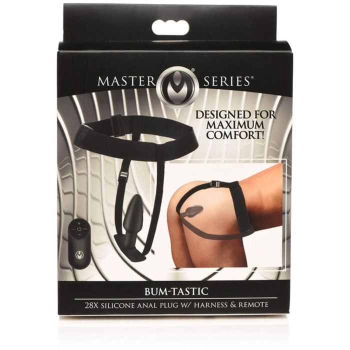 Bum-Tastic - Silicone Anal Plug with Harness and Remote Control