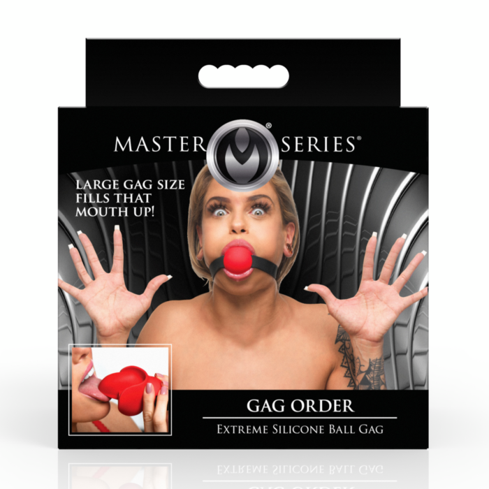 Gag Order - Extreme Silicone Ball Gag - Red