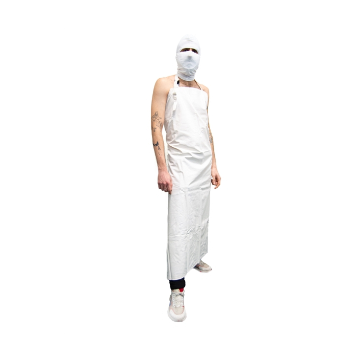 Mister B - Rubber suits PVC Butchers Apron White