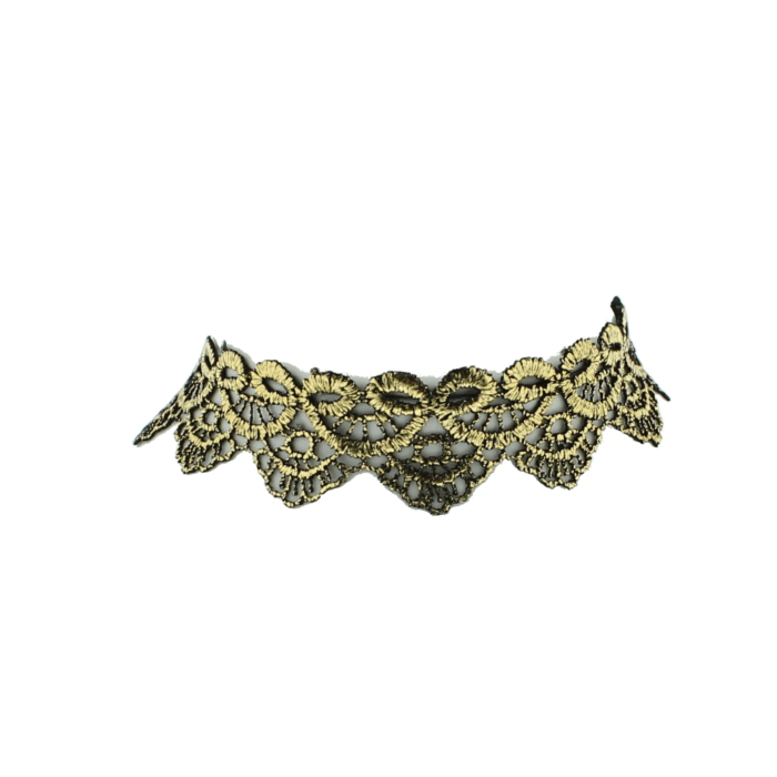 Gold Filigree Patterned Choker