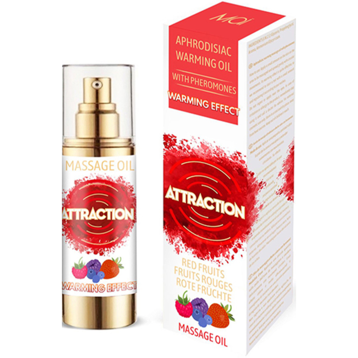 Attraction Mai Aphrodisiac Warming Massage Oil with Pheromones 30 ml - Chocolate