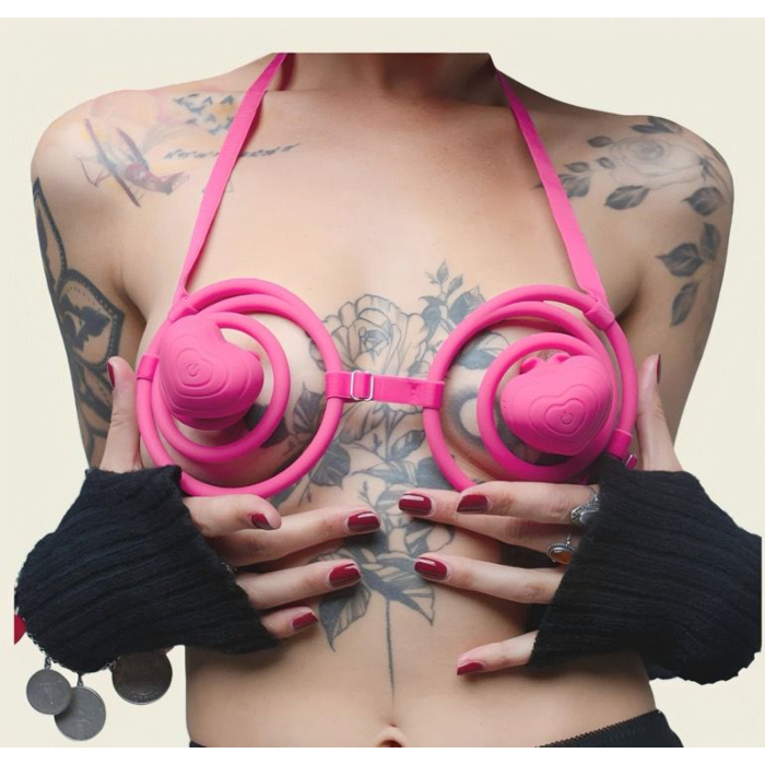 Breast Massager with Suction & Licking Modes – 10+10 Frequencies