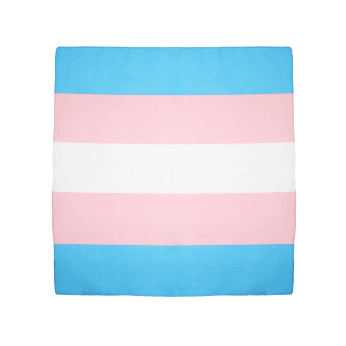 Transgender Flag Cotton Bandanas 53cm x 53cm